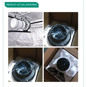 Built-in duct fan ventilation fan for growing tents