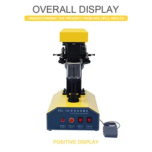 Semi Automatic Can Sealer Desktop Dried Fruit Can Sealing Machine for Various Iron Glass Plastic Paper Cans Food Shop Beverage