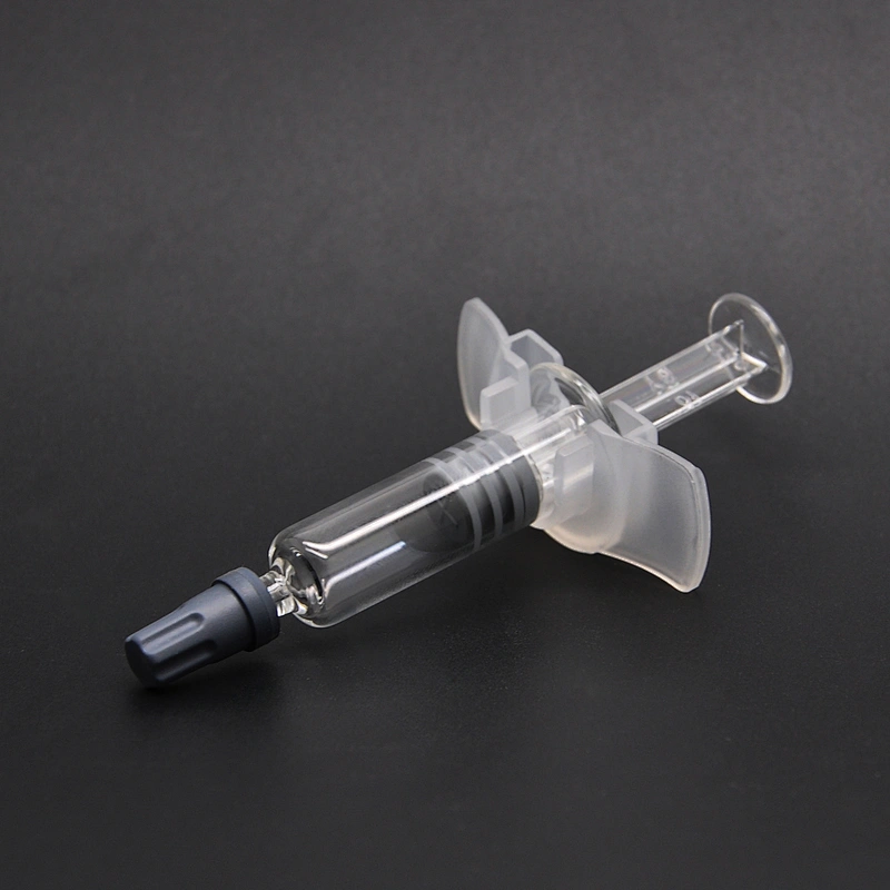 1ml Borosilicate Glass Luer Lock Syringe Reusable Pyrex for CBD Oil