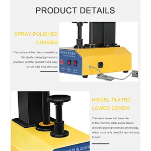 Semi Automatic Can Sealer Desktop Dried Fruit Can Sealing Machine for Various Iron Glass Plastic Paper Cans Food Shop Beverage
