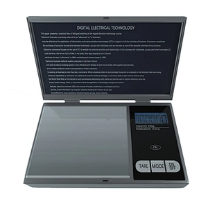 1000g X 0.1g (black) Digital Pocket Weight Scale with Lid