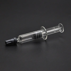 1ml Borosilicate Glass Luer Lock Syringe Reusable Pyrex for CBD Oil