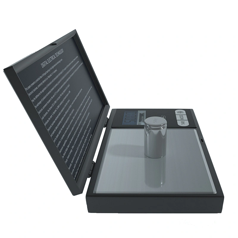 1000g X 0.1g (black) Digital Pocket Weight Scale with Lid