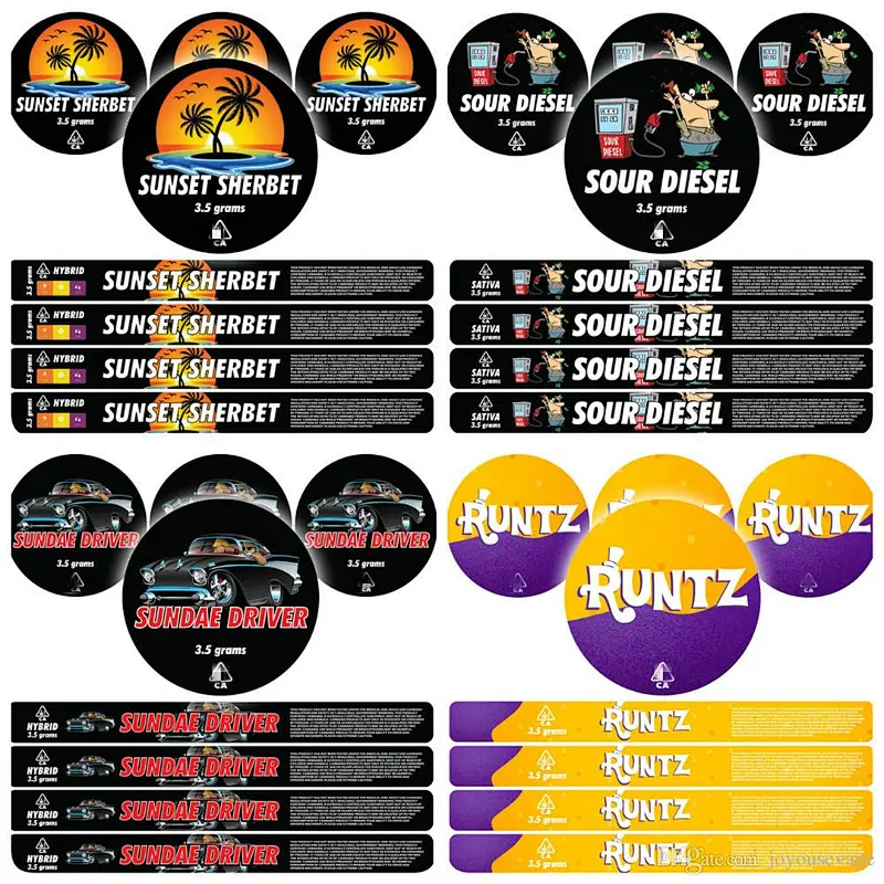 12 flavors California Connected Jungleboys Space Monkey Meds Tin Press tin Presstin Labels Stickers only stickers