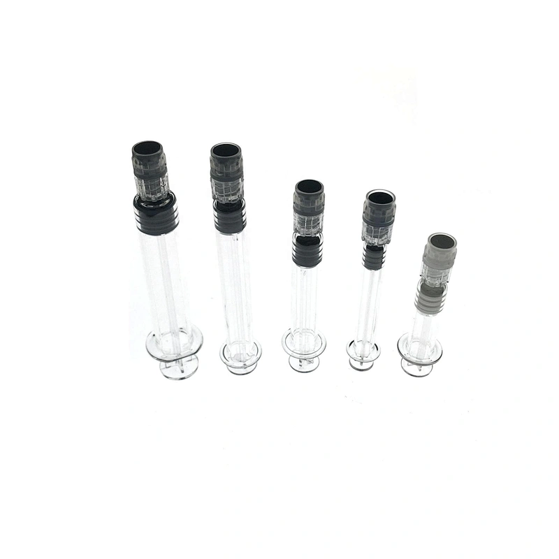B Hot Sale Empty Small Sizes Food Grade Disposable  Injection Injector Connector Container Plastic Syringe