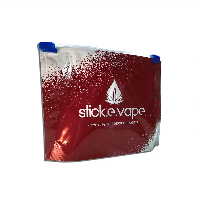 Ziplock Foil Mylar Smell Proof Bag Black Custom Printed