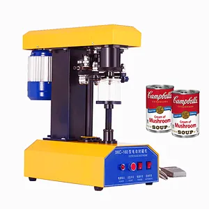 Semi Automatic Can Sealer Desktop Dried Fruit Can Sealing Machine for Various Iron Glass Plastic Paper Cans Food Shop Beverage