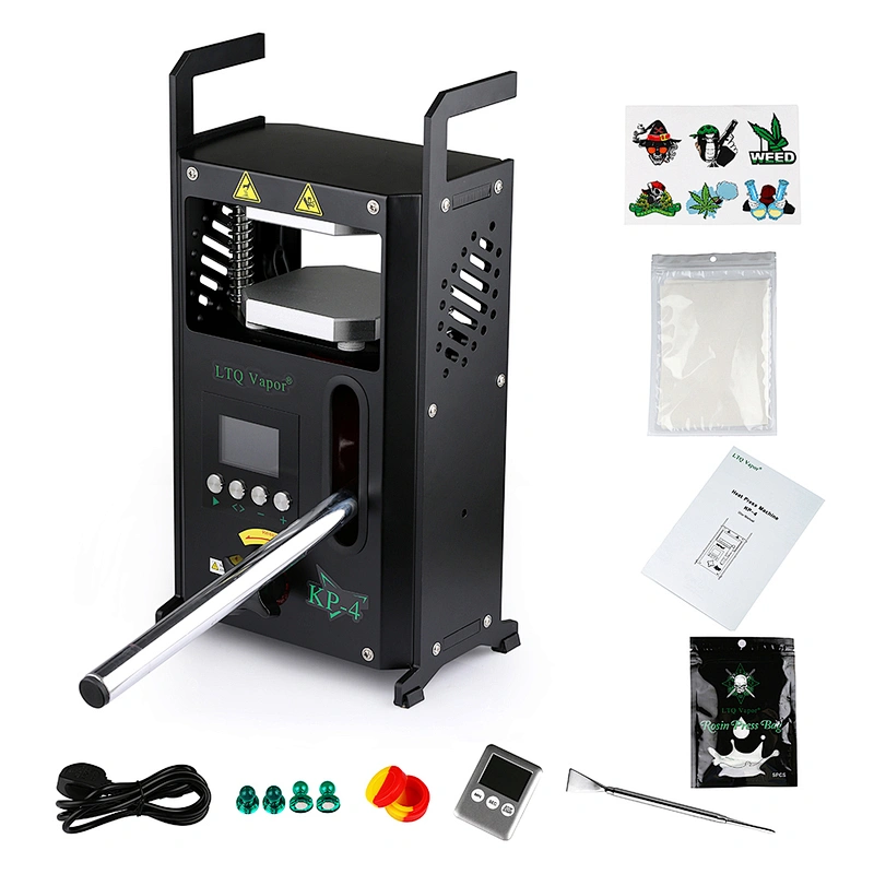 A 2020 New Rosin Tech Heat Press Machine Kp-4 Dual Heat Plates Manual Rosin Dab Press
