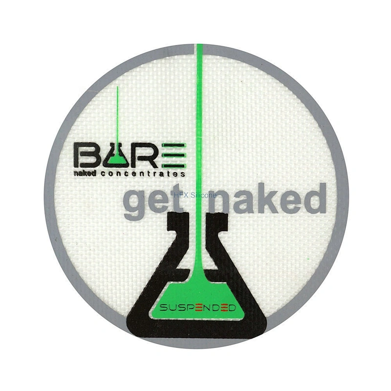 Wholesales Customized Printing Round Shape Smoking Accessories Dabs Wax Silicone Mat