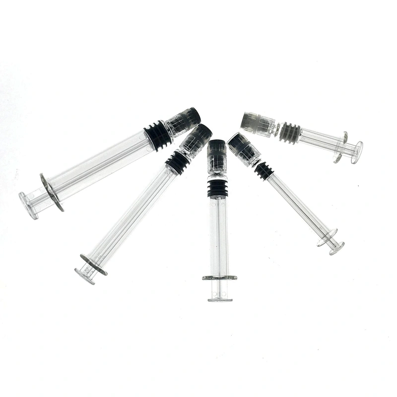 B Hot Sale Empty Small Sizes Food Grade Disposable  Injection Injector Connector Container Plastic Syringe