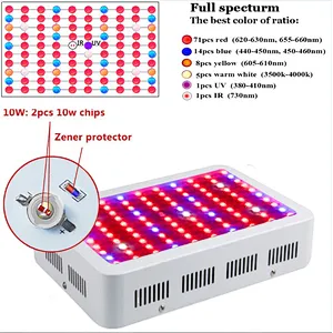 Double Switch IR&UV Dimmable Full Spectrum 1000W 1200W Greenhouse Led Grow Light