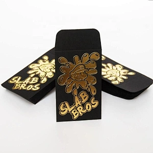 Original Black Gold Coin Foil Concentrate packaging Extract Shatter Wax Envelopes