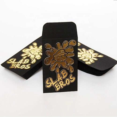 Original Black Gold Coin Foil Concentrate packaging Extract Shatter Wax Envelopes