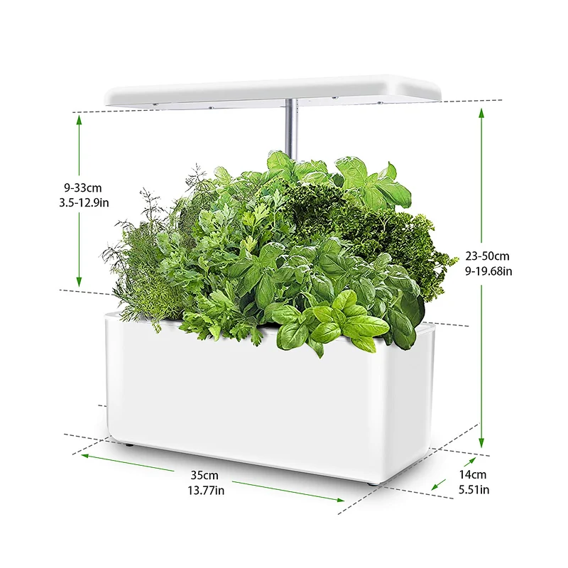 Indoor Intelligent Hydroponic Garden LED Light Growing Hydroponic Systems can be used as a lamp With 7 slots