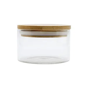 Small glass jars, wholesale glass jars with wooden lids
