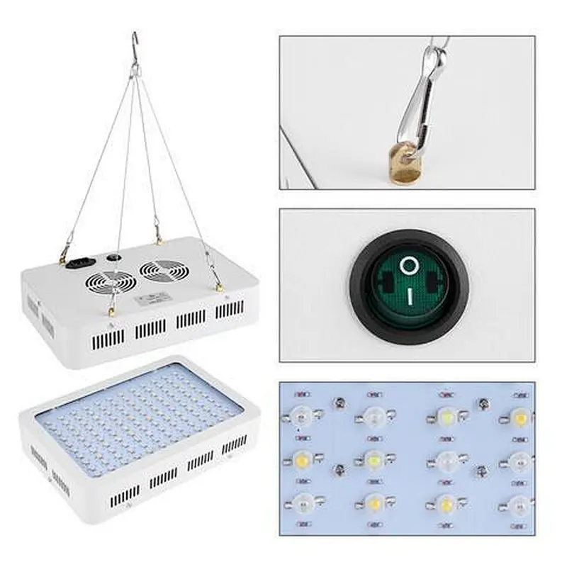 Double Switch IR&UV Dimmable Full Spectrum 1000W 1200W Greenhouse Led Grow Light