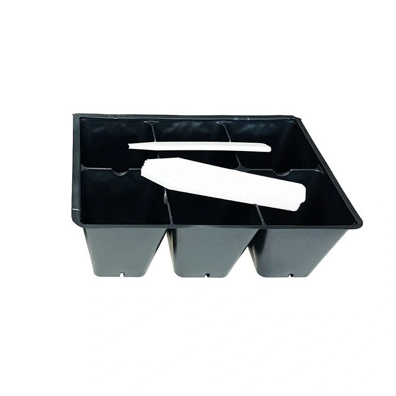 Seedling Starter Trays, 144 Cells: (24 Trays; 6-Cells Per Tray), Plus 5 Plant Labels