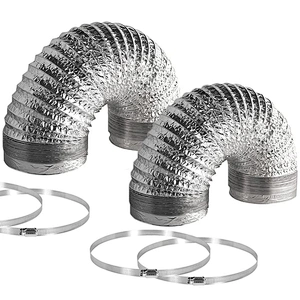 Pipe clamp Aluminum stainless steel Ventilation strap/two 4 inches