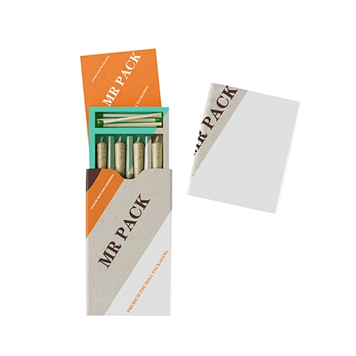 Pre Roll Cones Slide Paper Packaging box Empty Cardboard Pre Roll Cigarette Box,King Size Pre Roll Tubes,Smell Proof Pre Roll Packaging