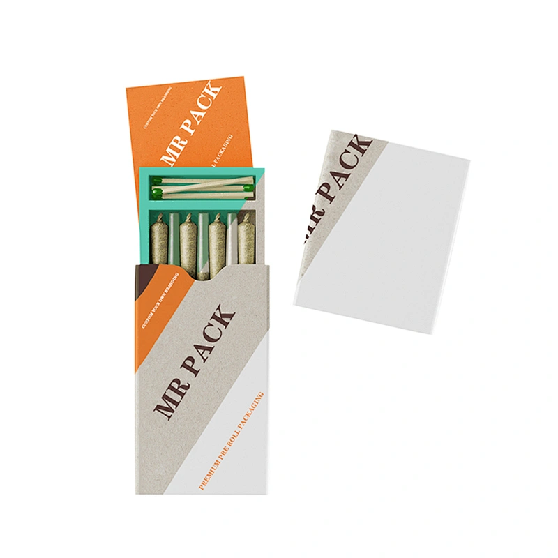 Pre Roll Cones Slide Paper Packaging box Empty Cardboard Pre Roll Cigarette Box,King Size Pre Roll Tubes,Smell Proof Pre Roll Packaging