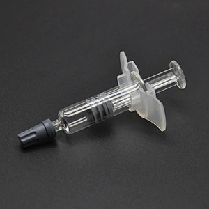 1ml Borosilicate Glass Luer Lock Syringe Reusable Pyrex for CBD Oil