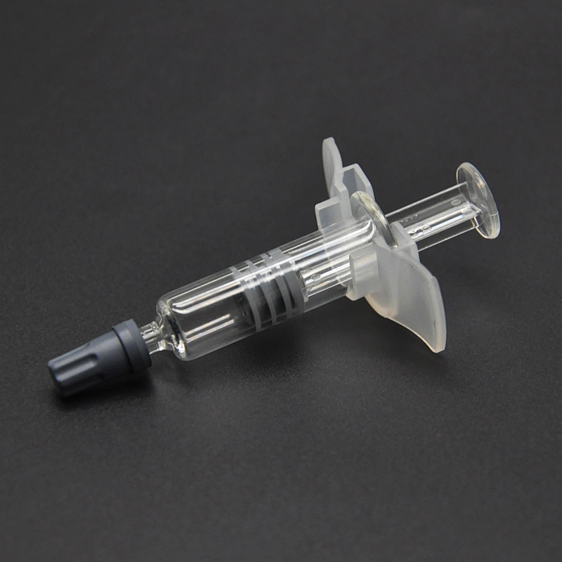 1ml Borosilicate Glass Luer Lock Syringe Reusable Pyrex for CBD Oil