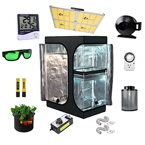 3x3ft Package Complet 600d Indoor 100x100x200cm Garden Greenhouse Grow Tent for Sale