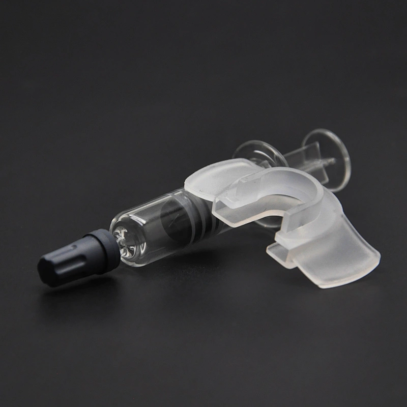 1ml Borosilicate Glass Luer Lock Syringe Reusable Pyrex for CBD Oil