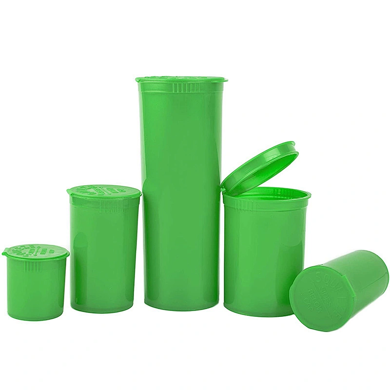 Count Case Clear Dry Herb Pop Top Vial Container Bottles Packaging 30 Dram Size 150 Test Tube