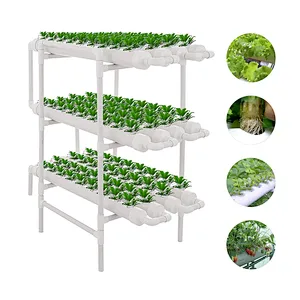 A 3 Layers 108 Plant Sites Hydroponic Site Grow Kit 12 Pipes Hydroponic Growing System Water Culture Garden Plant System