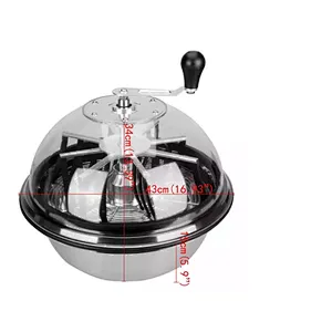 Upgraded Gears Sharp 16-Inch Leaf Bowl Trimmer Machine Twisted Spin Cut for Plant Bud & Flower