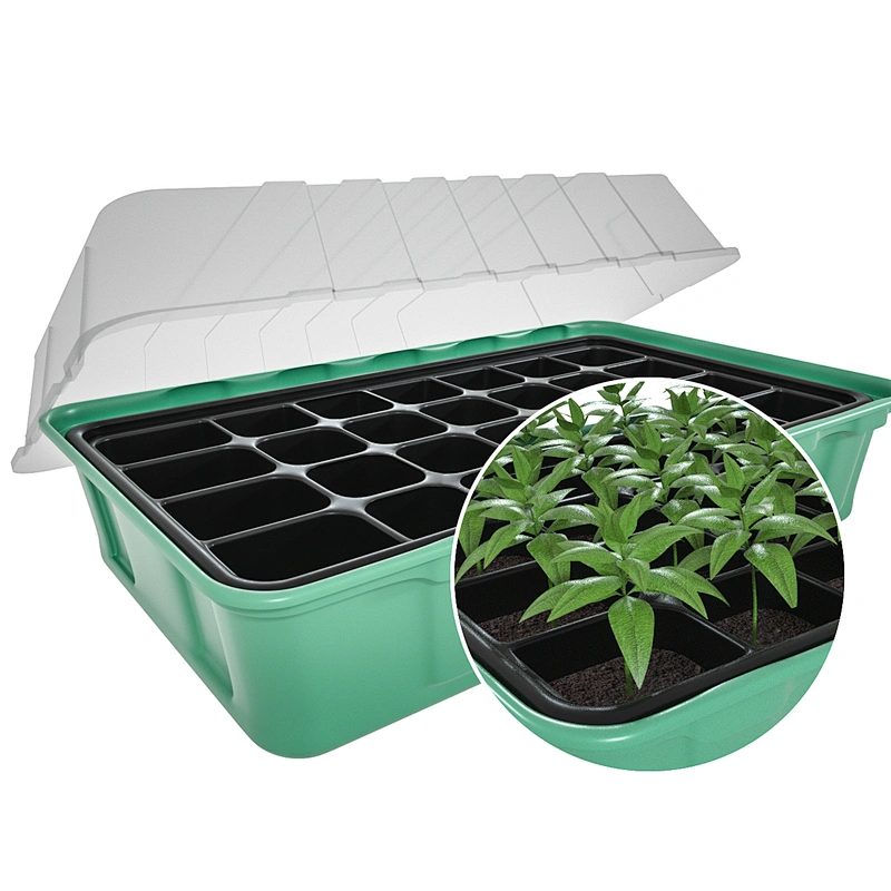 Hot sale germination vegetable plant plastic tray seed Tray with lid