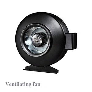 Built-in duct fan ventilation fan for growing tents