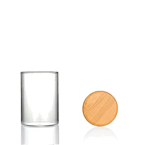 Small glass jars, wholesale glass jars with wooden lids