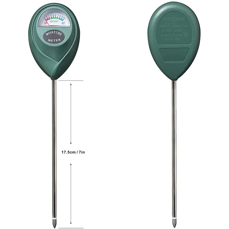 Soil Moisture Sensor Meter Water Monitor, Hygrometer for Gardening, Farming, No Batteries Required