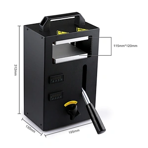 Cheapest 10 20 Ton Mini Dual Rosin Plates Heat Dab Press Bag Machine Hydraulic-KP1