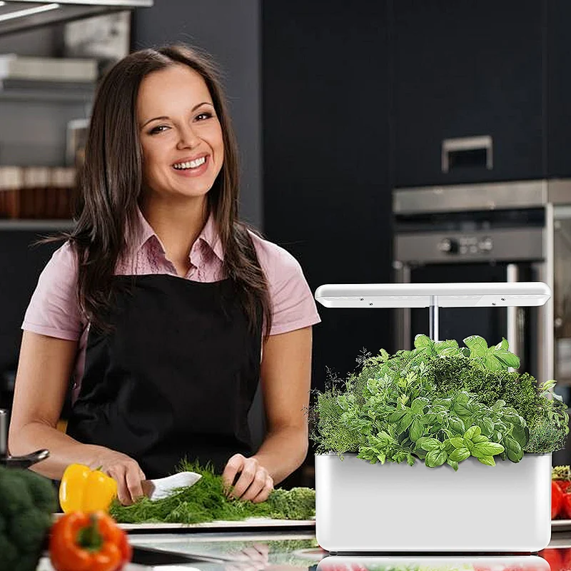 Indoor Intelligent Hydroponic Garden LED Light Growing Hydroponic Systems can be used as a lamp With 7 slots
