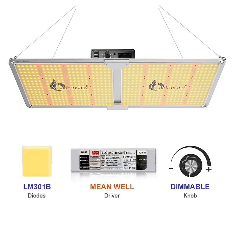A 220W SF2000 LED Grow Light, High umol samsung LED Grow Light hydroponic growing systems led panel light board garden greenhous