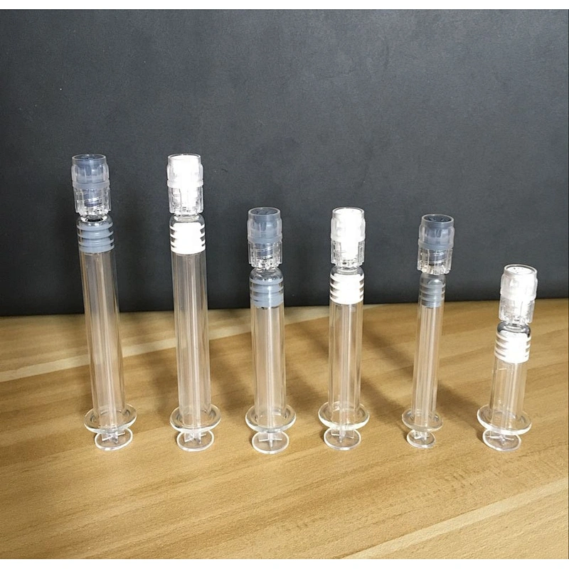 A Custom Logo 1ml Cbd Glass Luer Lock Oil Syringe