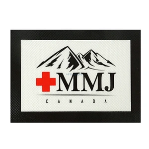 Wholesales Customized Printing Round Shape Smoking Accessories Dabs Wax Silicone Mat