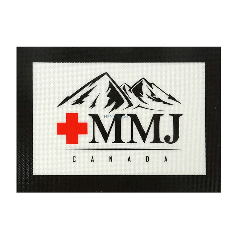 Wholesales Customized Printing Round Shape Smoking Accessories Dabs Wax Silicone Mat