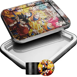 Small MOQ Customized Led Illuminated Rolling Tray Smoke Tray Light Up Rolling Tray