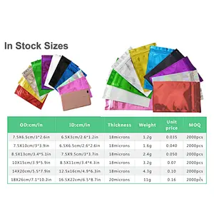 Custom printed children's deodorant holographic aluminum foil polyester film weed bag edible packaging jelly