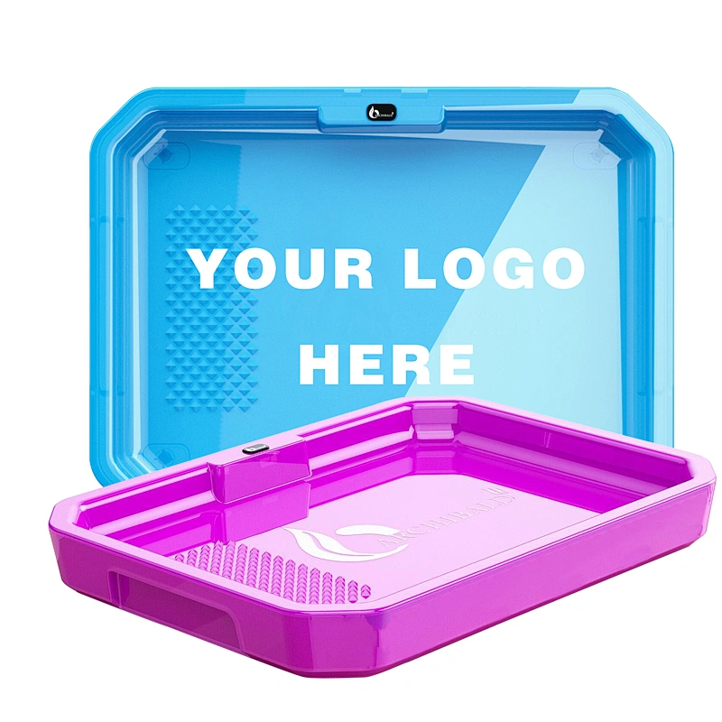 Cigarette Tray Square LED Tobacco Rolling Trays for Smoking Accessories with Handbag Portable Box Gift For Boyfriend