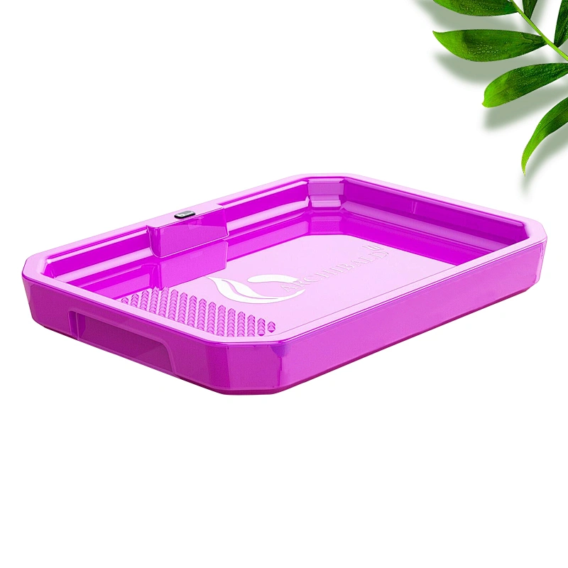 Cigarette Tray Square LED Tobacco Rolling Trays for Smoking Accessories with Handbag Portable Box Gift For Boyfriend