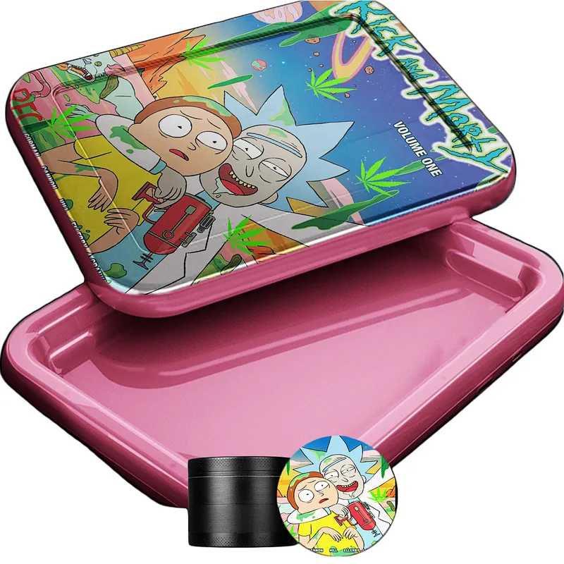 Small MOQ Customized Led Illuminated Rolling Tray Smoke Tray Light Up Rolling Tray