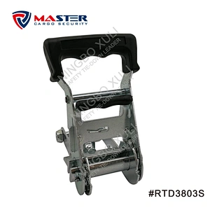 35mmx2000kgs Ratchet Buckle Wide Soft Rubber Handle for Cargo Lashing