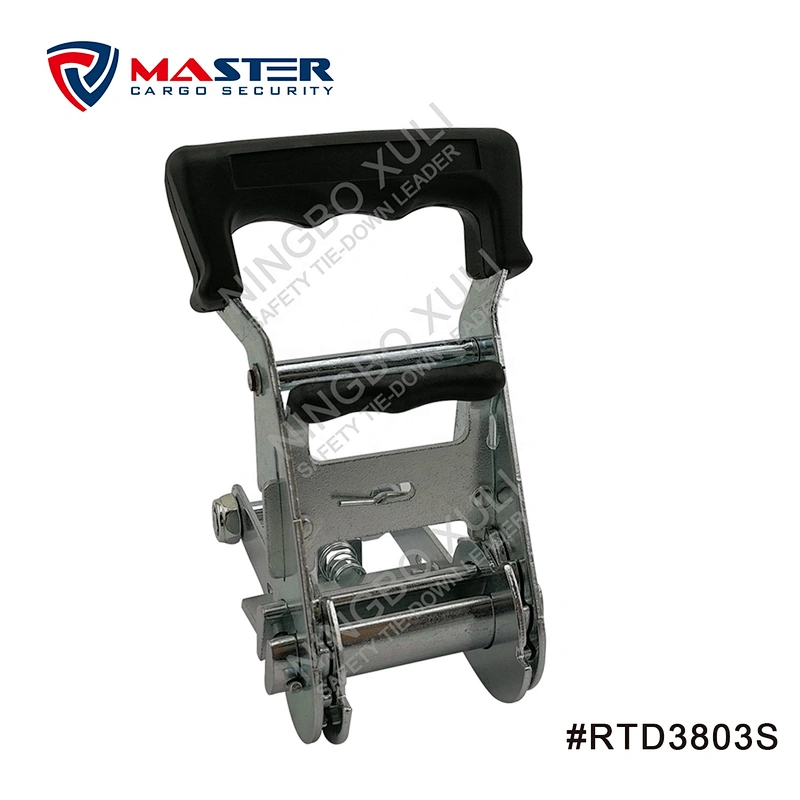35mmx2000kgs Ratchet Buckle Wide Soft Rubber Handle for Cargo Lashing