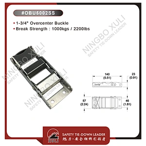 45mmx1000kgs Stainless Steel Overcenter Buckle  for Cargo Lashing