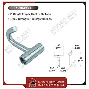 50mmx1362kgs Single Finger Hook with Tube for Cargo Lashing